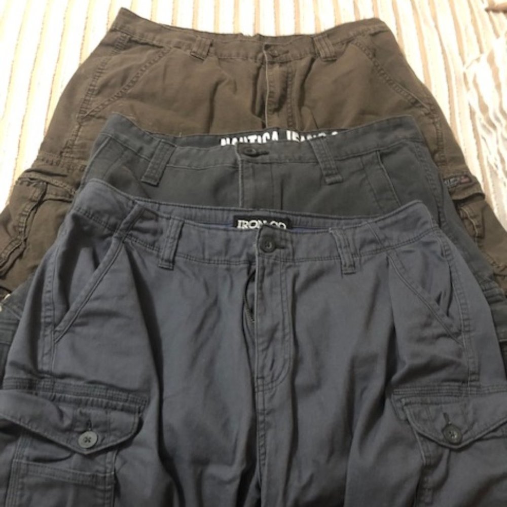 Mens Cargo Shorts 3 pair